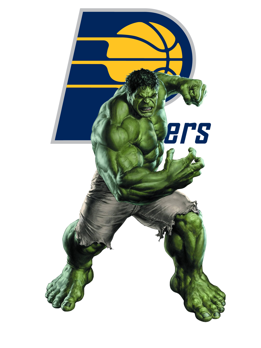 Indiana Pacers Hulk Logo vinyl decal